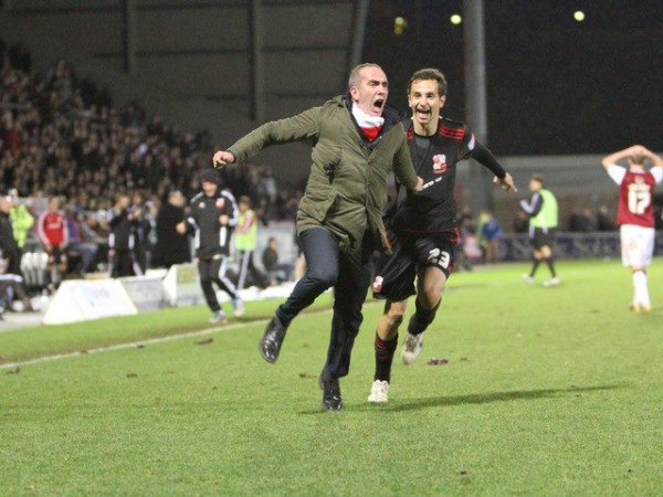 Di Canio Celebration v Northampton
