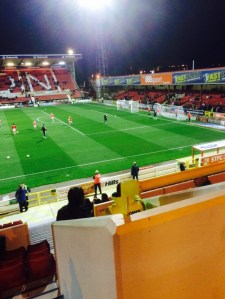Very quiet at the County Ground on Tuesday night...